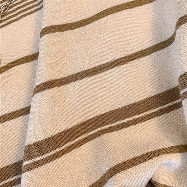 ボーダー柄ニットタンクトップ サマータンクトップス ショート丈タンクトップ | Carpe diem | 詳細画像11 