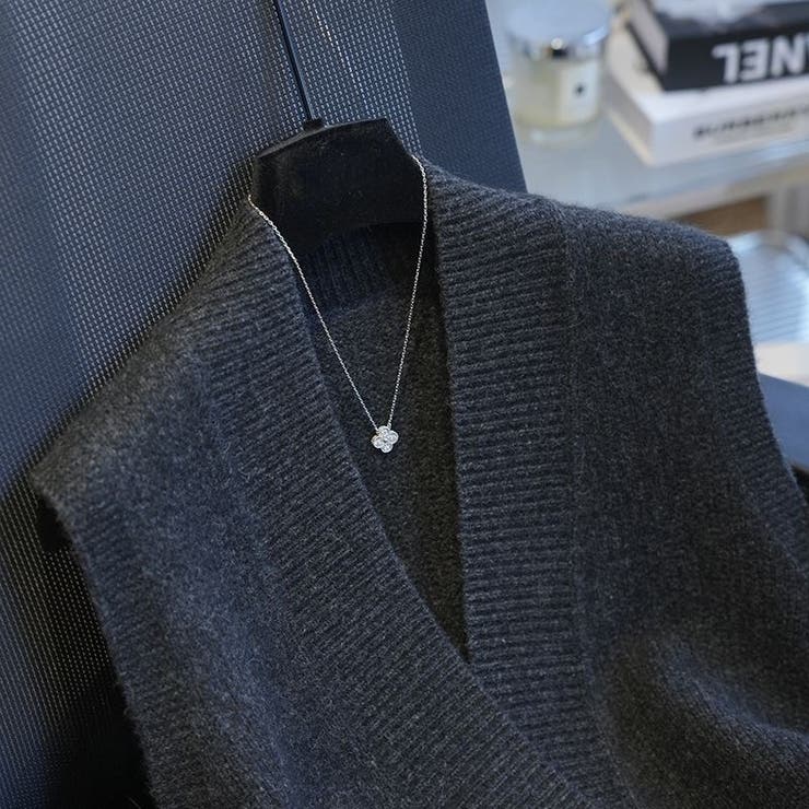 ジレ 深Vネック ニットベスト | Carpe diem | 詳細画像5 