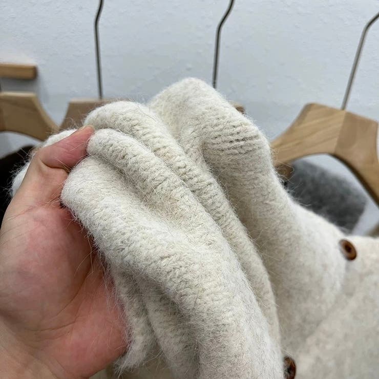 ふんわりシャギー ニットベスト トップスニット | Carpe diem | 詳細画像11 