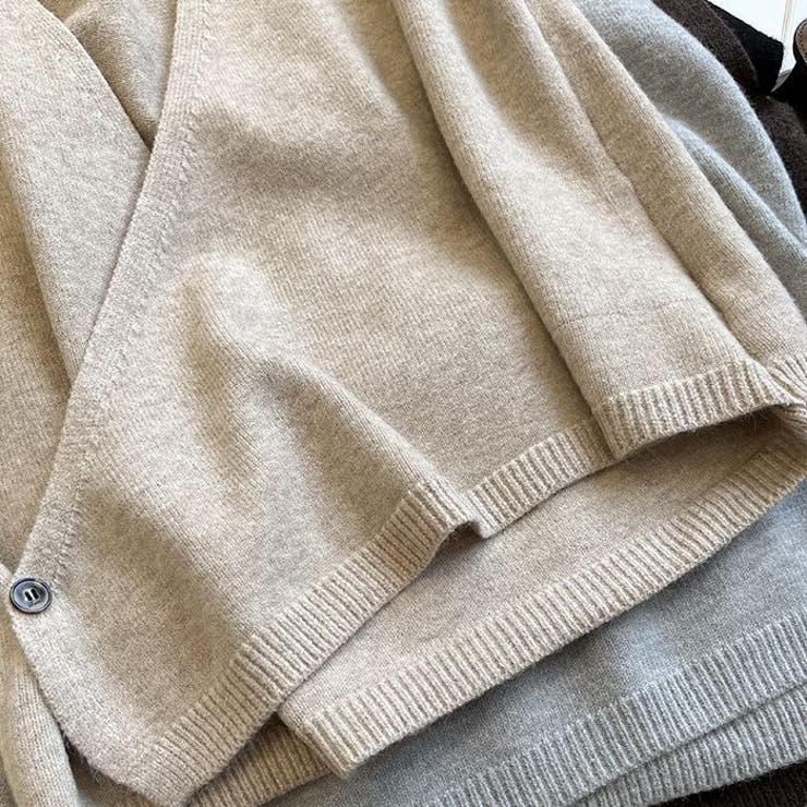 Vネックニットベスト トップス レイヤード風 | Carpe diem | 詳細画像12 