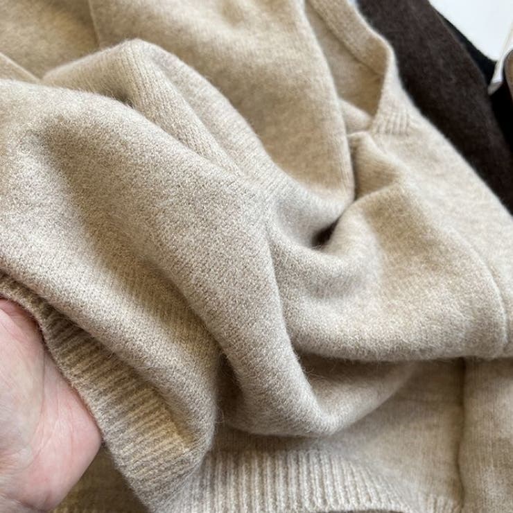 Vネックニットベスト トップス レイヤード風 | Carpe diem | 詳細画像14 