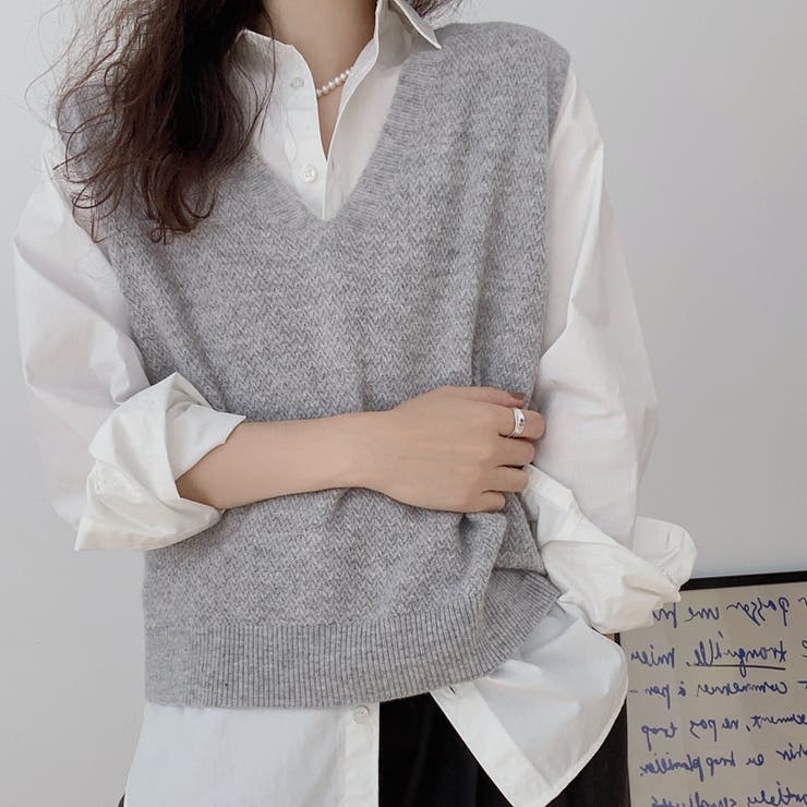 ニットベスト 秋冬 ジレ | Carpe diem | 詳細画像10 