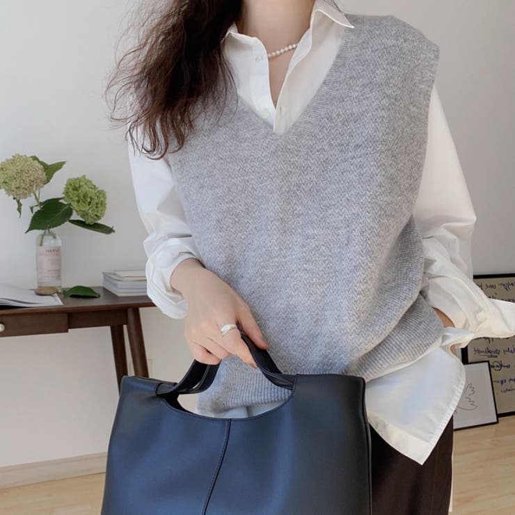 ニットベスト 秋冬 ジレ | Carpe diem | 詳細画像11 