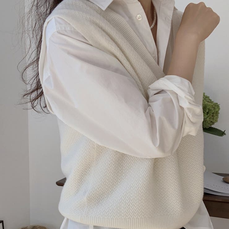 ニットベスト 秋冬 ジレ | Carpe diem | 詳細画像6 