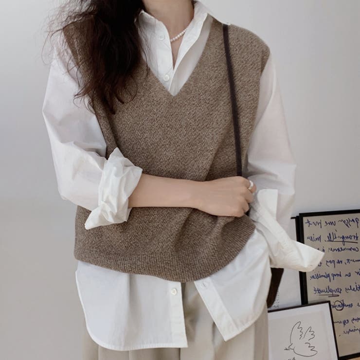 ニットベスト 秋冬 ジレ | Carpe diem | 詳細画像8 