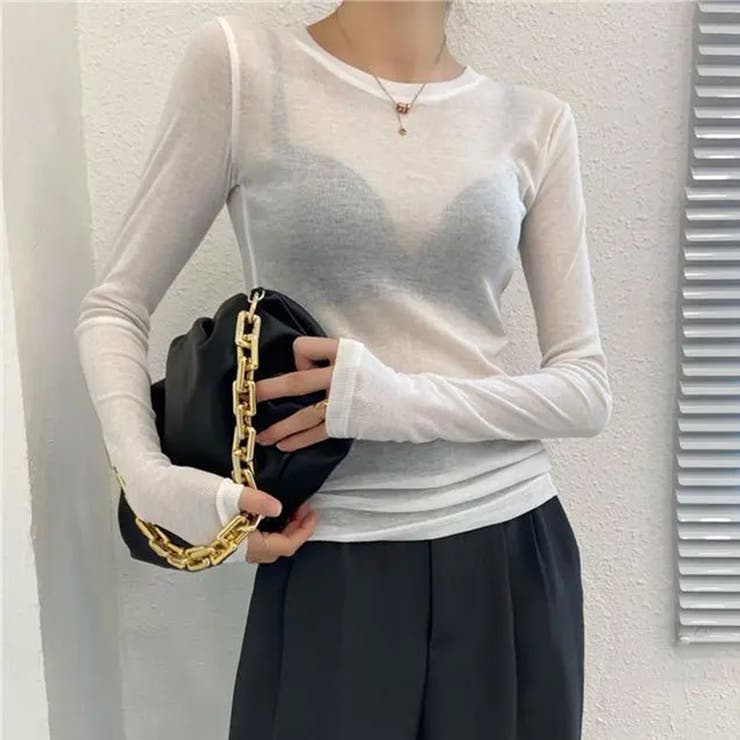 シアートップス シアーインナー クールネック | Carpe diem | 詳細画像3 