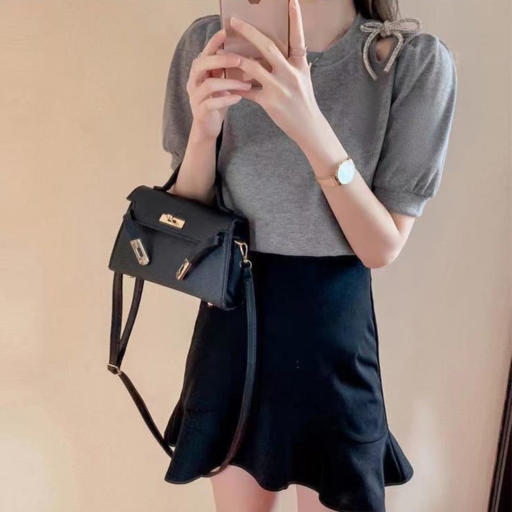 半袖ブラウス トップス 飾り付き | Carpe diem | 詳細画像5 