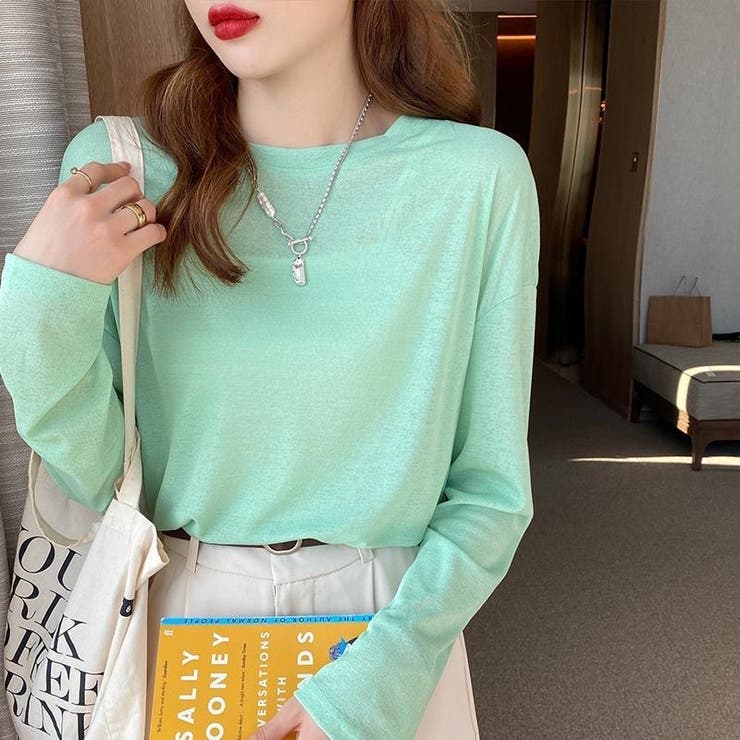 ロンT レイヤード シアー | Carpe diem | 詳細画像18 