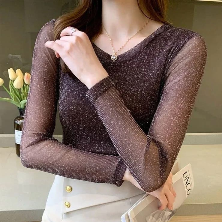 ブラウン | ロンt uvカット シアートップス | Carpe diem