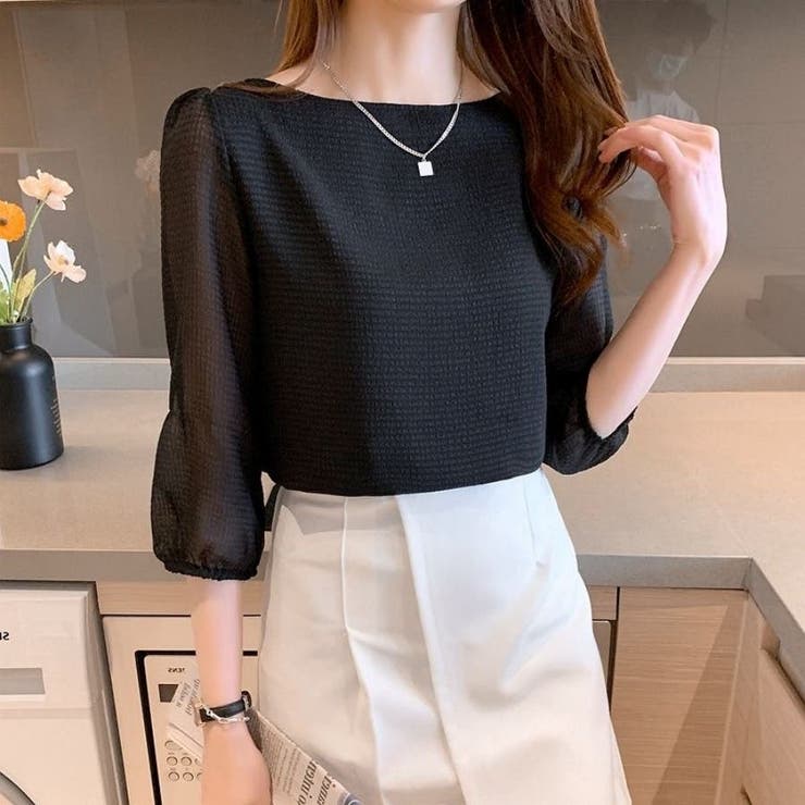 トップス シャツブラウス 長袖 | Carpe diem | 詳細画像1 