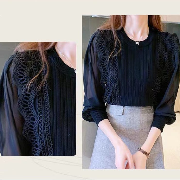 ブラウス 長袖 プルオーバー | Carpe diem | 詳細画像9 