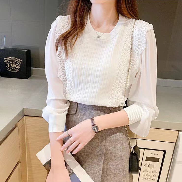 ブラウス 長袖 プルオーバー | Carpe diem | 詳細画像1 