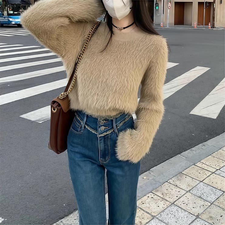 ニット シャギーニットトップス ショート丈 | Carpe diem | 詳細画像7 