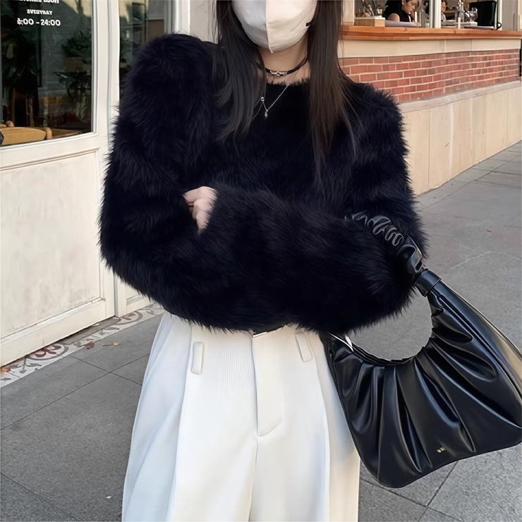 ニット シャギーニットトップス ショート丈 | Carpe diem | 詳細画像8 