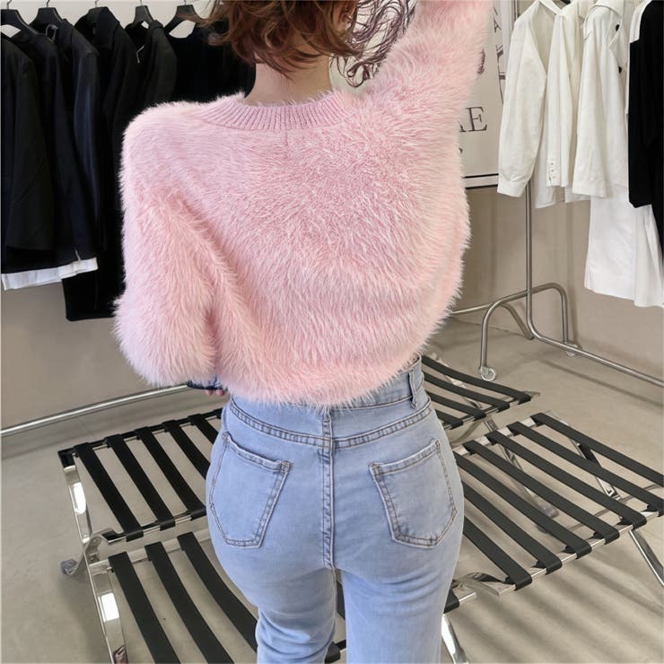 ニット シャギーニットトップス ショート丈 | Carpe diem | 詳細画像3 