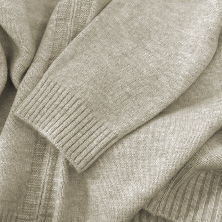 ゆったりダブルジップアップニットブルゾン レディース ニットジャケット | Carpe diem | 詳細画像5 