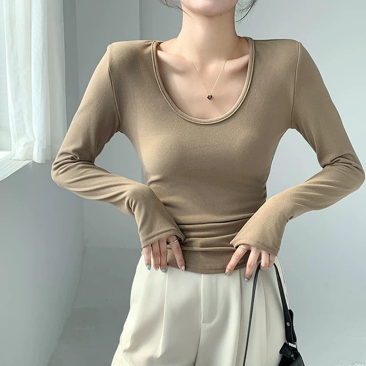 ウエストマーク ベロア 大Uネックトップス | Carpe diem | 詳細画像8 