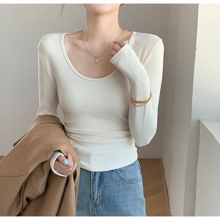 ウエストマーク ベロア 大Uネックトップス | Carpe diem | 詳細画像9 