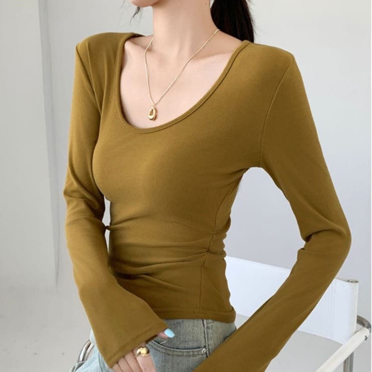 ウエストマーク ベロア 大Uネックトップス | Carpe diem | 詳細画像10 