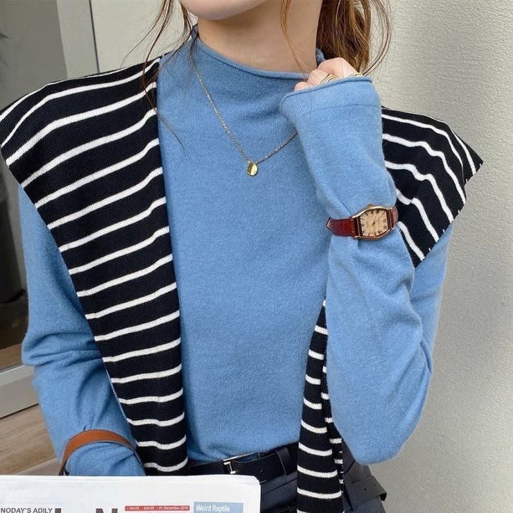 ブルー | ニットインナー トップス 秋冬 | Carpe diem