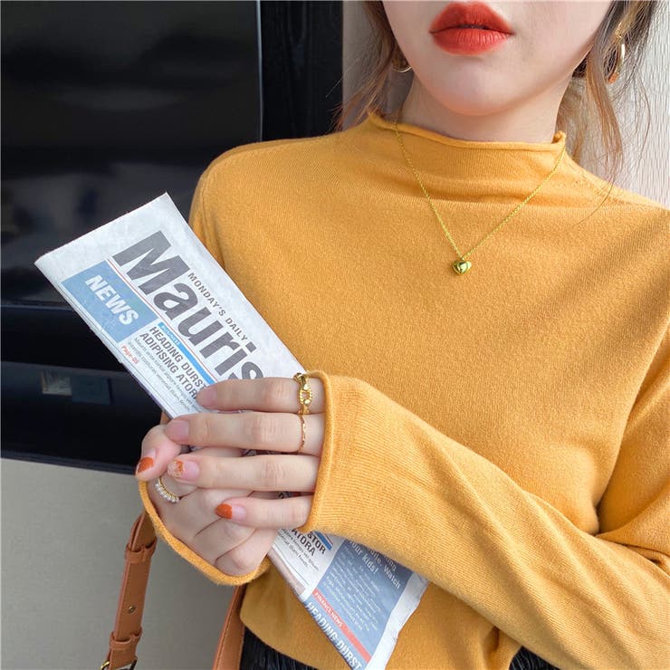 オレンジイエロー | ニットインナー トップス 秋冬 | Carpe diem