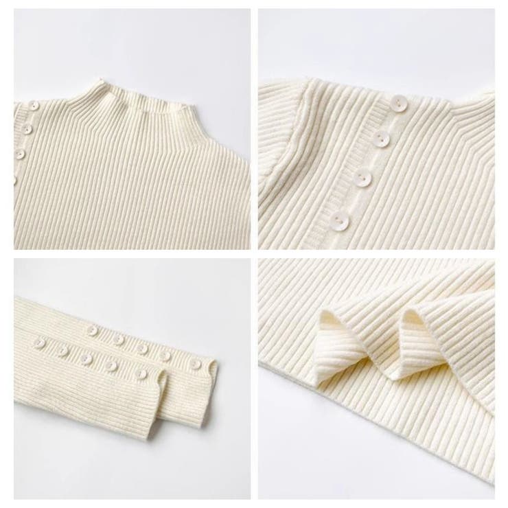 ハイネックニット トップス リブニット | Carpe diem | 詳細画像13 