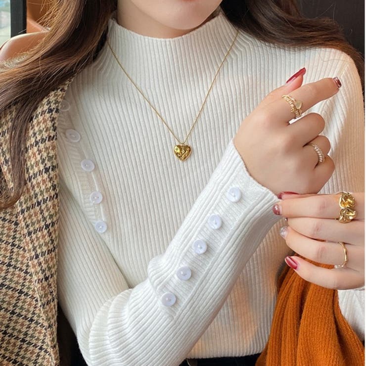 ハイネックニット トップス リブニット | Carpe diem | 詳細画像3 