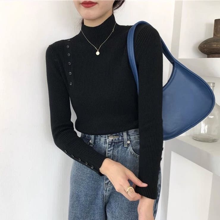 ハイネックニット トップス リブニット | Carpe diem | 詳細画像5 