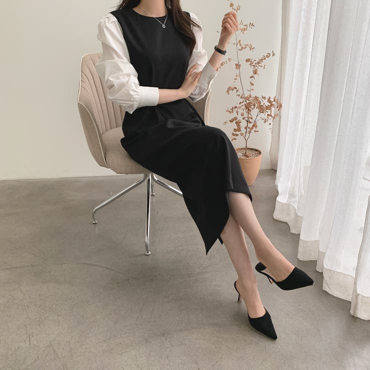 トップス ワンピース 重ね着風 | Carpe diem | 詳細画像16 