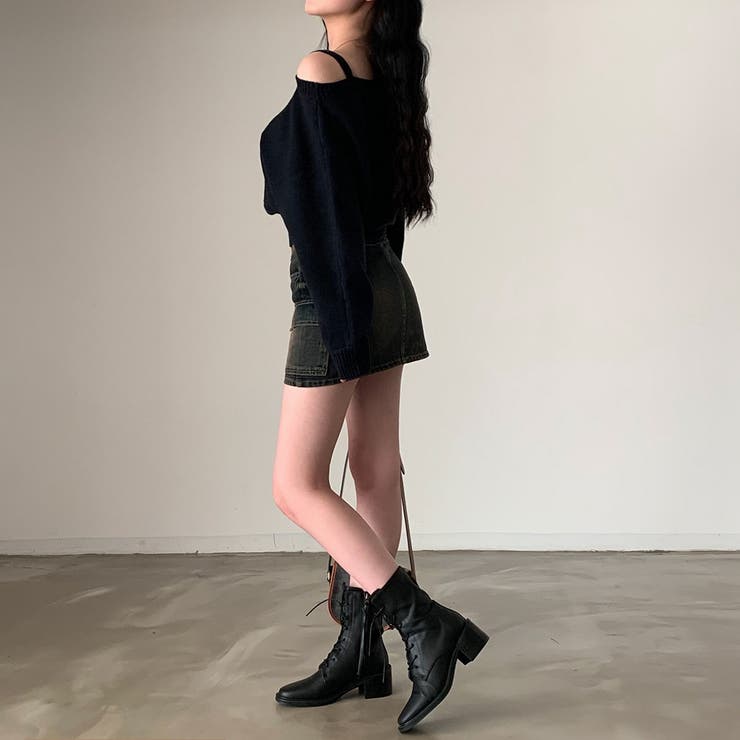 ワンショルダートップス ニット オフショルダー | Carpe diem | 詳細画像9 