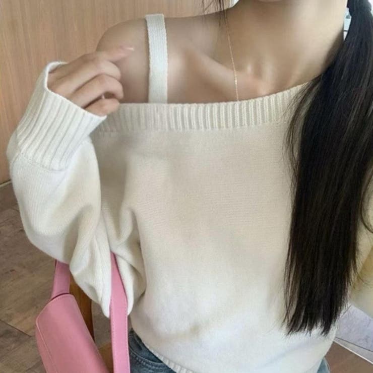 ワンショルダートップス ニット オフショルダー | Carpe diem | 詳細画像11 