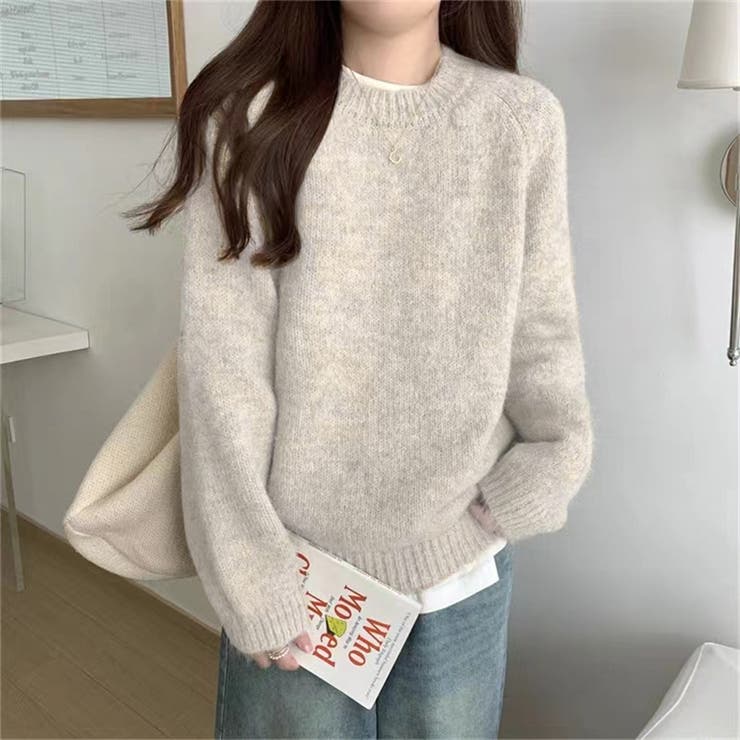 ミックスカラー 長袖 厚手ニット | Carpe diem | 詳細画像8 