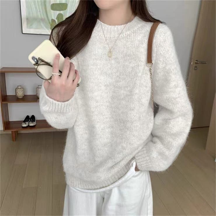 ミックスカラー 長袖 厚手ニット | Carpe diem | 詳細画像1 