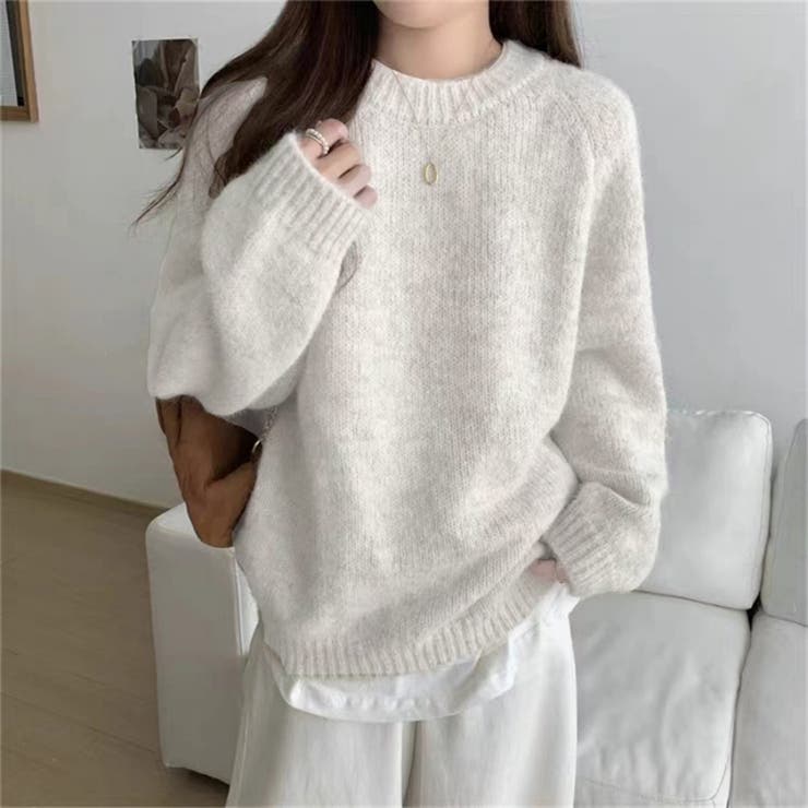 ミックスカラー 長袖 厚手ニット | Carpe diem | 詳細画像5 