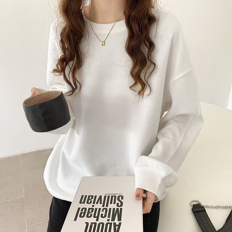 裏起毛トレーナー 無地トレーナー 秋冬トップス | Carpe diem | 詳細画像8 