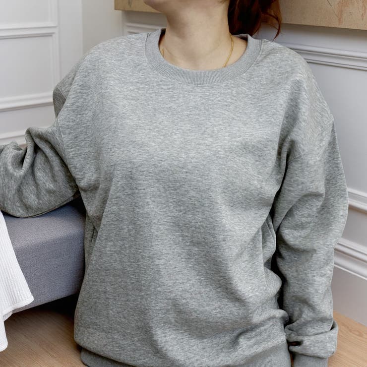 裏起毛トレーナー 無地トレーナー 秋冬トップス | Carpe diem | 詳細画像10 