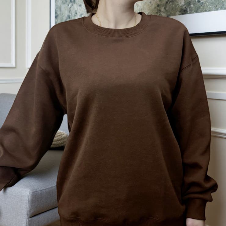 裏起毛トレーナー 無地トレーナー 秋冬トップス | Carpe diem | 詳細画像13 