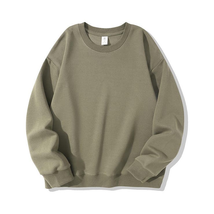 カーキ | 裏起毛トレーナー 無地トレーナー 秋冬トップス | Carpe diem