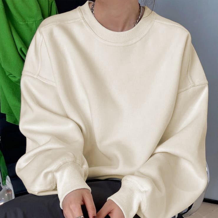 裏起毛トレーナー 無地トレーナー 秋冬トップス | Carpe diem | 詳細画像2 