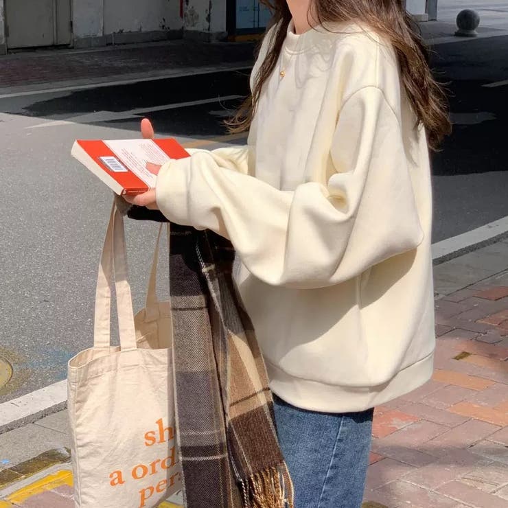 裏起毛トレーナー 無地トレーナー 秋冬トップス | Carpe diem | 詳細画像4 