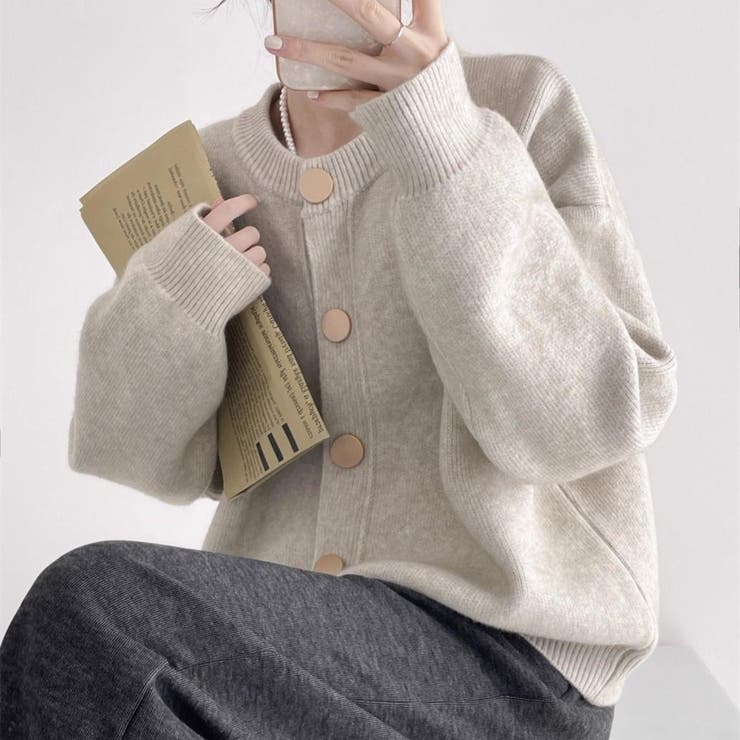 ニットカーディガン 長袖 レディース | Carpe diem | 詳細画像1 