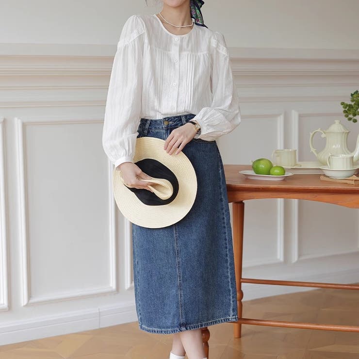 レース長袖 シャツブラウス トップス | Carpe diem | 詳細画像4 