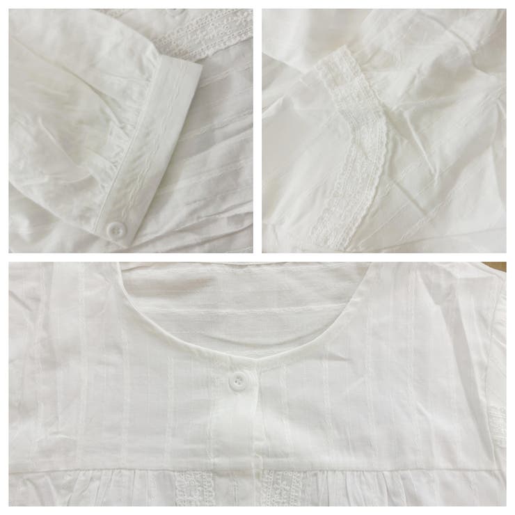 レース長袖 シャツブラウス トップス | Carpe diem | 詳細画像7 