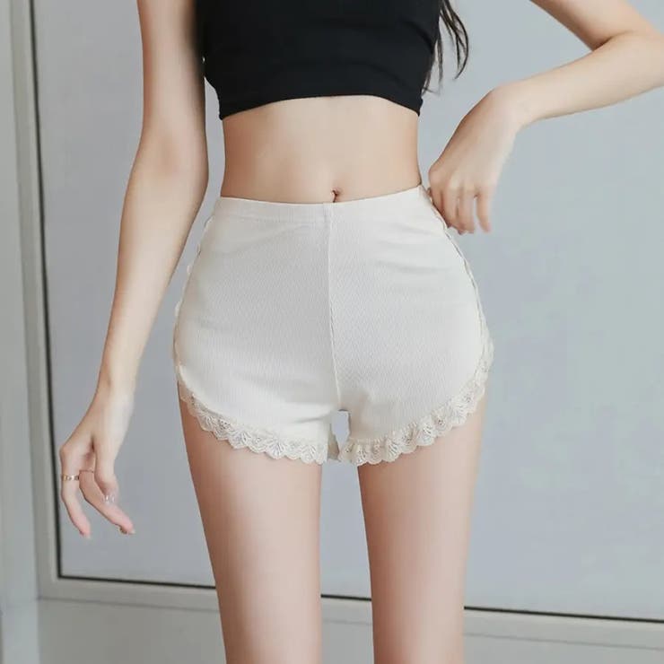 レース付きペチコートパンツ レディース 裾レース | Carpe diem | 詳細画像6 