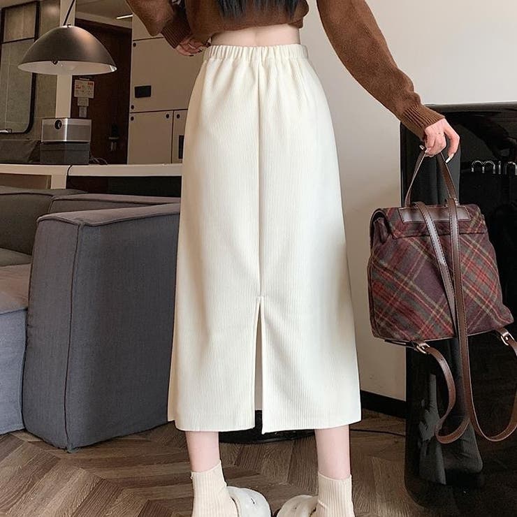 裏起毛スカート コーデュロイスカート バックスリット秋冬 | Carpe diem | 詳細画像6 