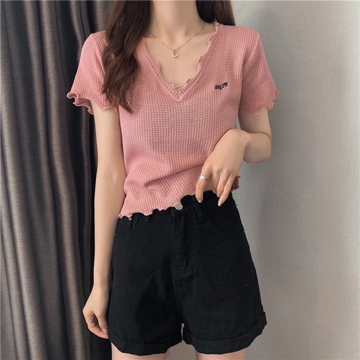 Tシャツ ショート丈 Tシャツ半袖[品番：KPDW0000099]｜Carpe