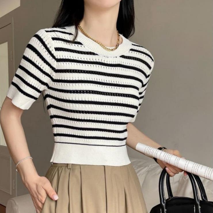 爽やかなボーダーデザイン♪【CHANEL】トップス 210.jpg