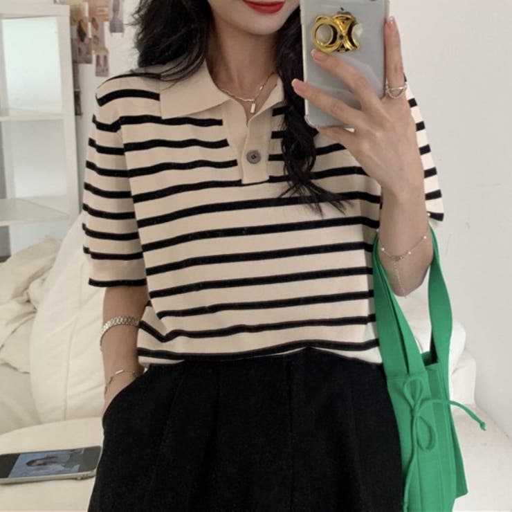 ポロシャツ半袖 Vネック半袖 tシャツ | Carpe diem | 詳細画像7 