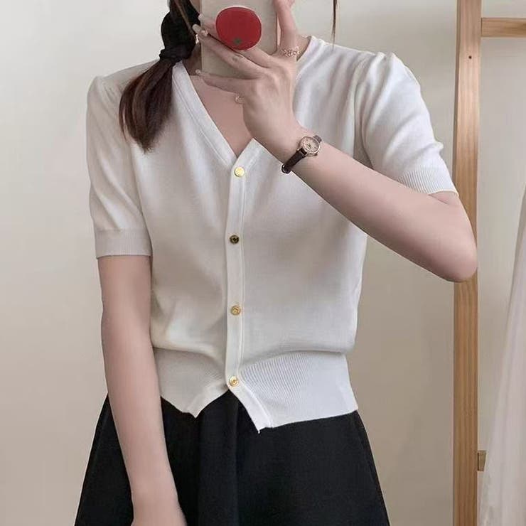 ホワイト | トップス カーディガン ニット | Carpe diem