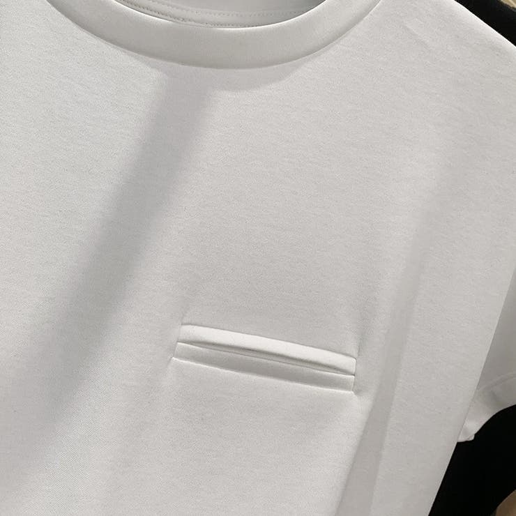 無地Tシャツポケット フェイクポケット付きTシャツ バックライン | Carpe diem | 詳細画像10 